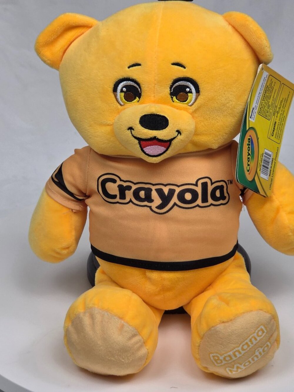 Crayola Crayons Yellow Banana Mania 13" Teddy Bear Plush Doll Hallmark